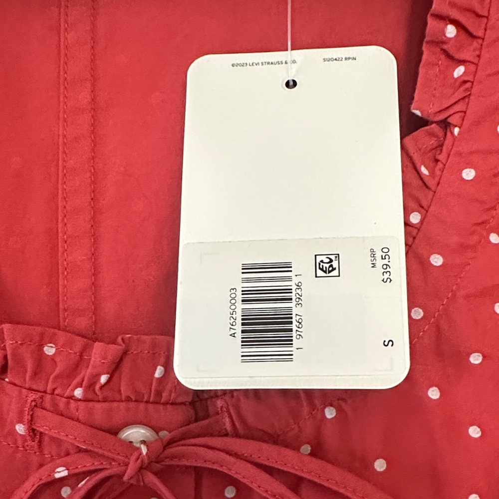 Levi's Red Polka Dot Tank Top - Picture 2 of 3